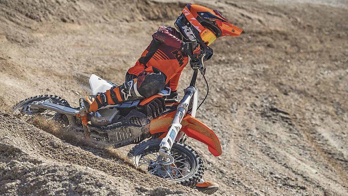 Soll den Nachwuchs auf die Crossstrecke locken: KTMs neuer Mini-E-Crosser SX-E 5.