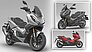 In drei Farbkleidern startet der Honda ADV350: „Spangle Silver Metallic“, „Mat Carbonium Grey Metallic“ und „Mat Carnelian Red Metallic“.