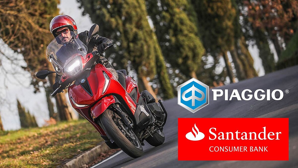 Die Piaggio-Gruppe arbeitet künftig mit der spanischen Großbank Santander in Sachen Finanzdienstleistungen zusammen.