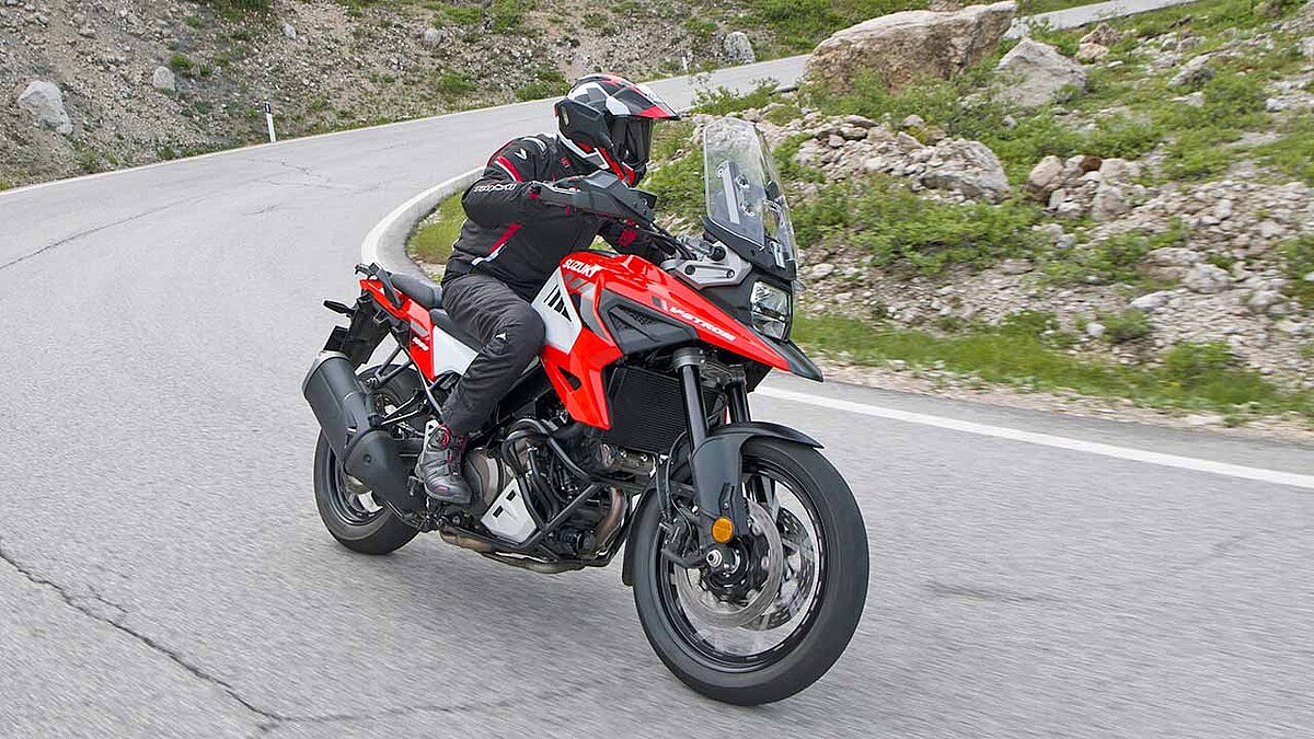 Läutet den Modellstart als Sonderedition ein: Die V-Strom 1050 XT „Sakigake“ von Suzuki Italia.