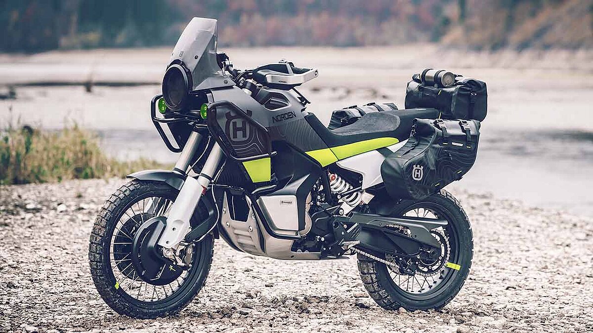 Großer Scheinwerfer, volles Adventure-Ornat: Husqvarnas Konzeptbike Norden901.