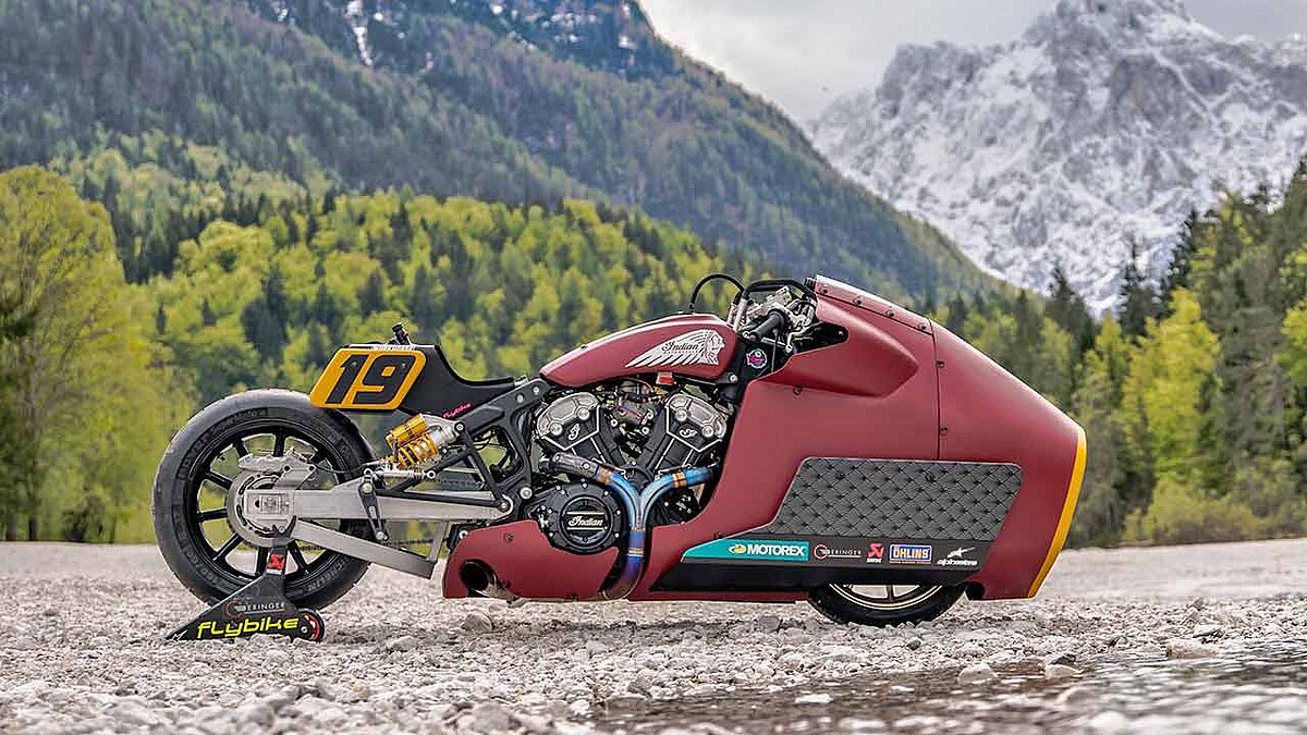 Die Appaloosa auf Basis einer Indian Scout Bobber, die bei der Sultans of Sprint-Serie 2019 startete, geht in wenigen Tagen aufs Eis – und wurde dafür aufwändig modifiziert.