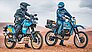 Bei der Ténéré 700 Rally (li.) greift Yamaha jene (von einer namhaften Zigarettenmarke induzierte) Farbgebung auf, die Mitte der 1980er-Jahre den Auftritt der Werks-Offroader (re.) bei der Dakar kennzeichnete. 