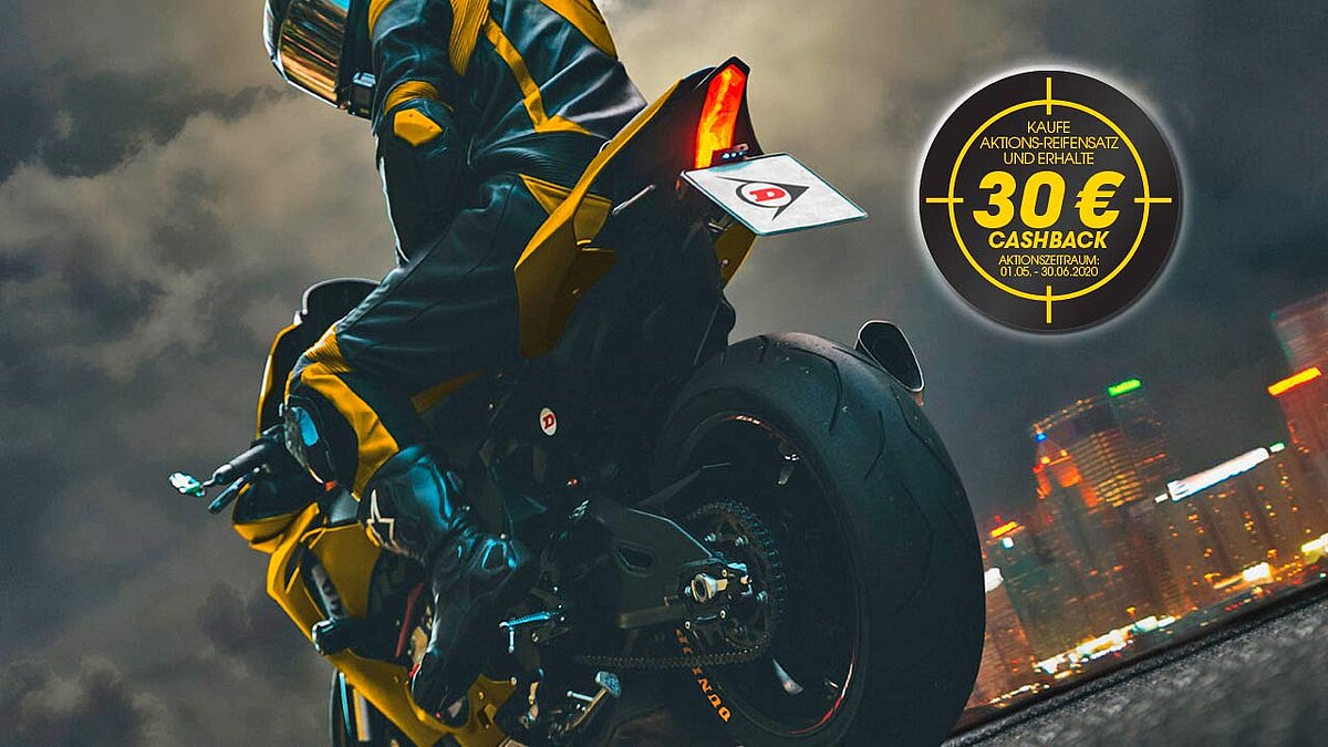 30 Euro bzw. 30 Franken Cashback-Prämie gibt es derzeit von Dunlop beim Kauf bestimmter Reifentypen.