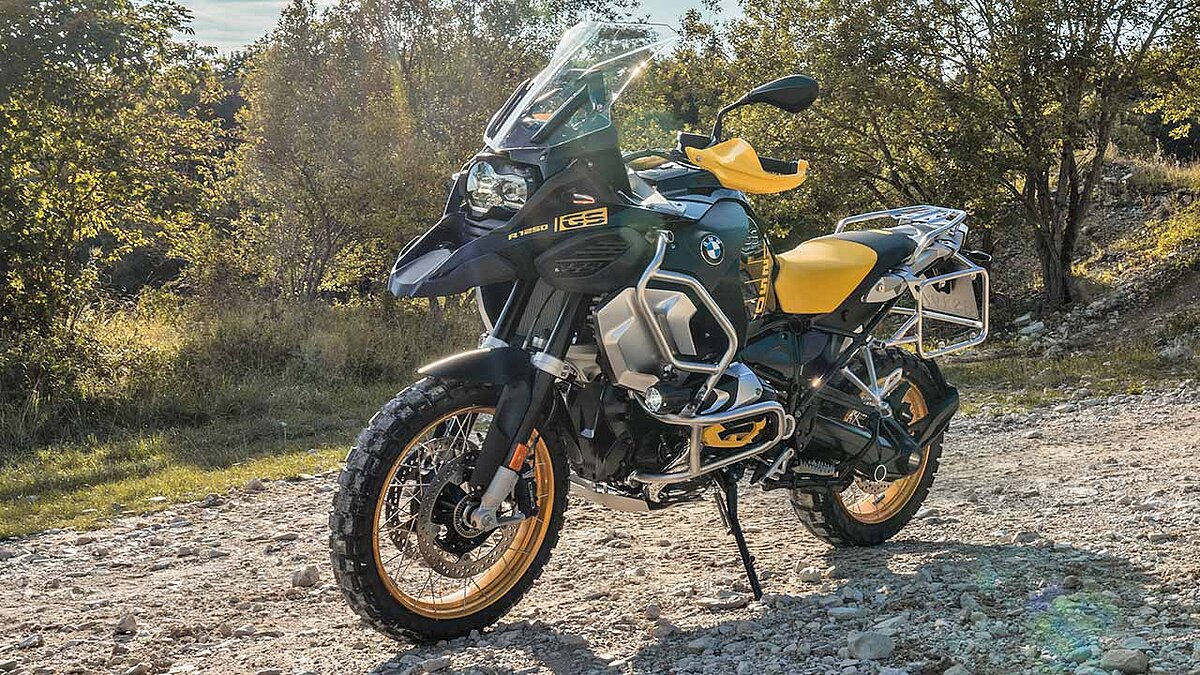 Sondermodell „40 Years GS“ der 2021er-Baureihe der R 1250 GS.