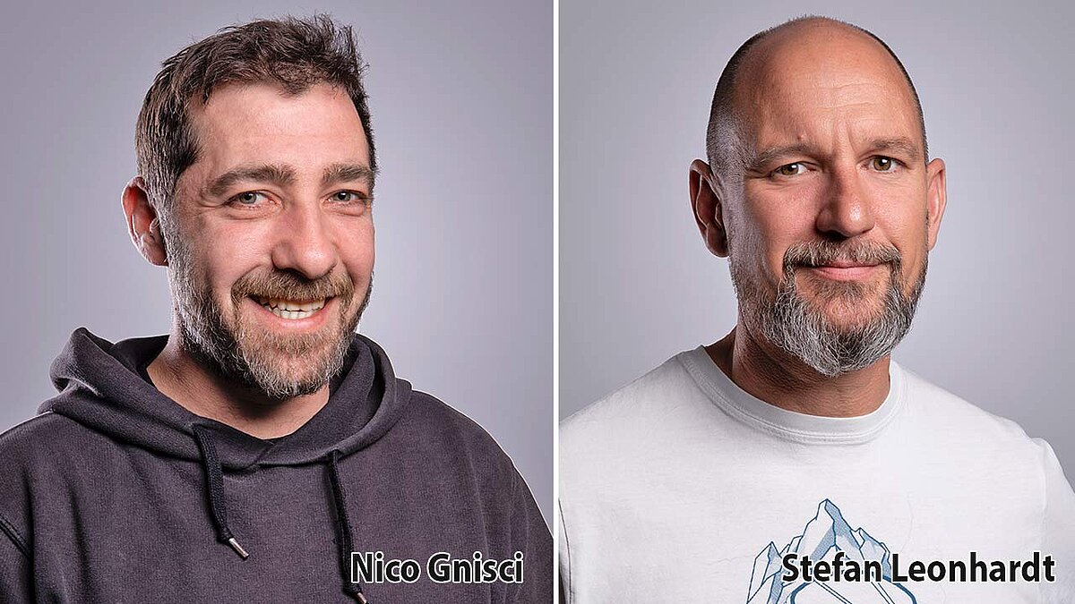 Nico Gnisci (li.), Stefan Leonhardt.