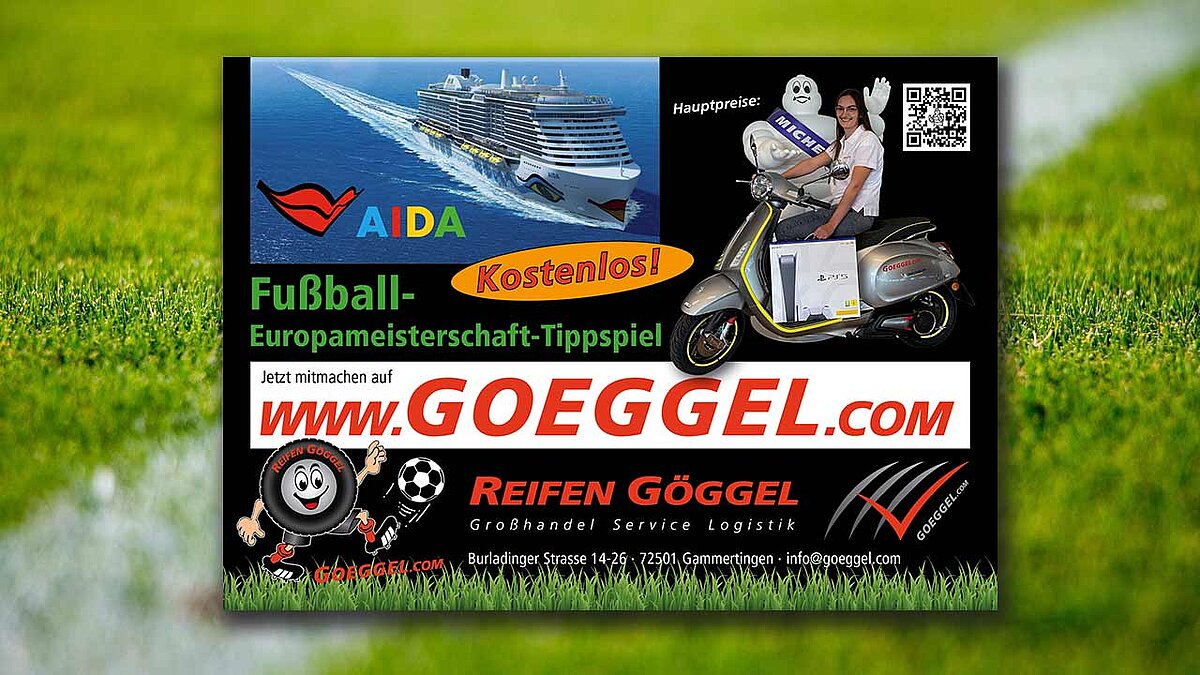 Gewinnspiel zur EM bei Reifen Göggel.