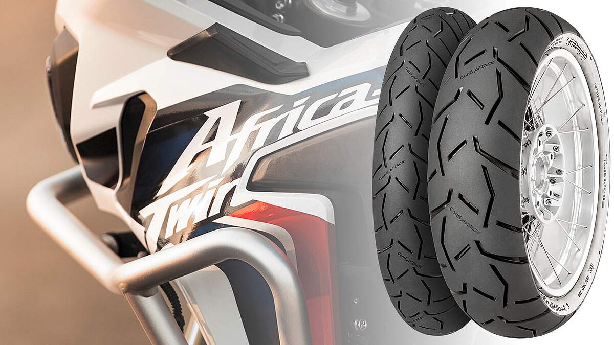 Continentals "ContiTrailAttack3" kann jetzt auch auf die Africa Twin-Modelle von Honda montiert werden. Die entsprechenden Freigaben liegen nun vor.
