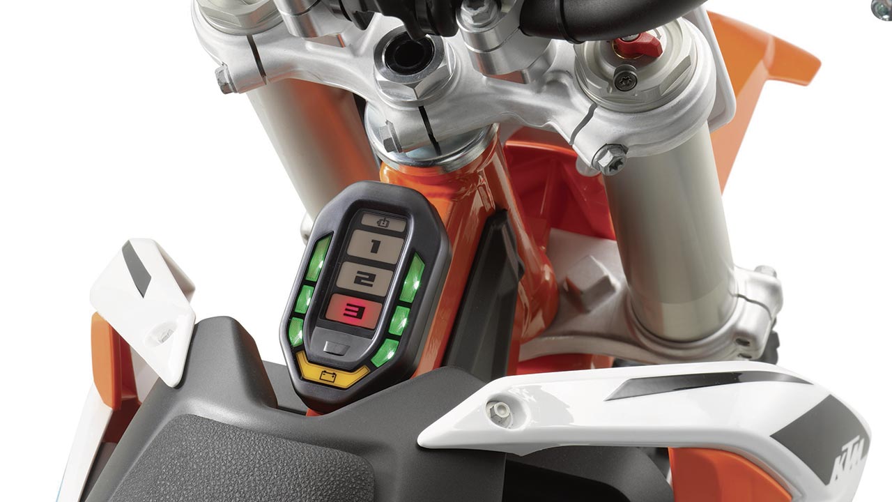 Hochwertige Komponenten und Materialien verbaut KTM am Mini-Crosser.