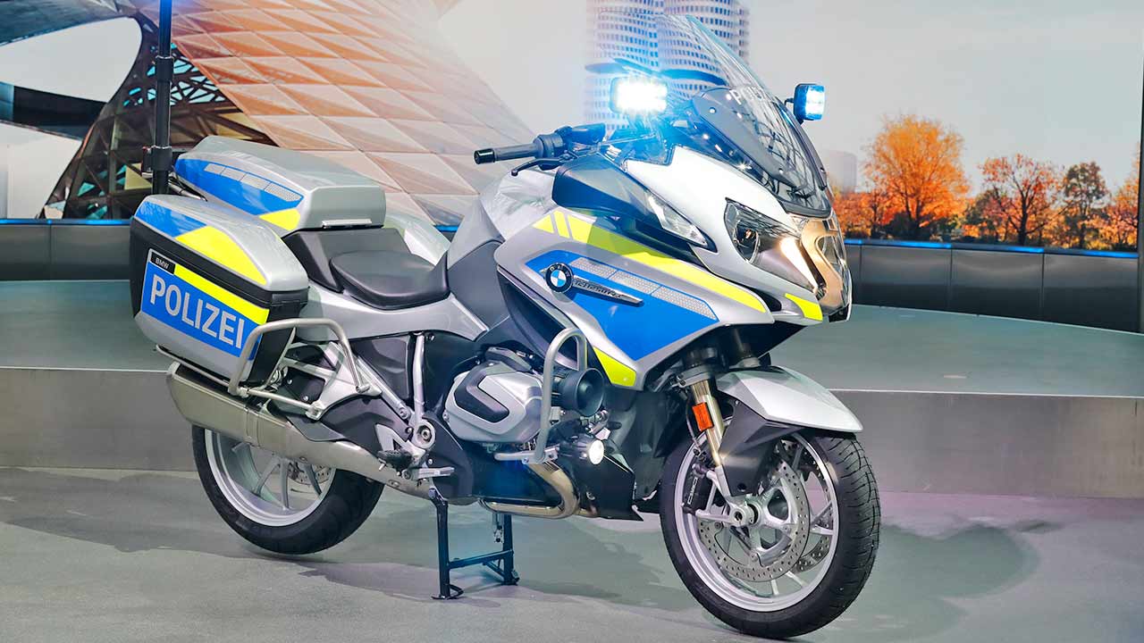 Mächtiges Motorrad: Die R 1250 RT in Polizeiuniform.