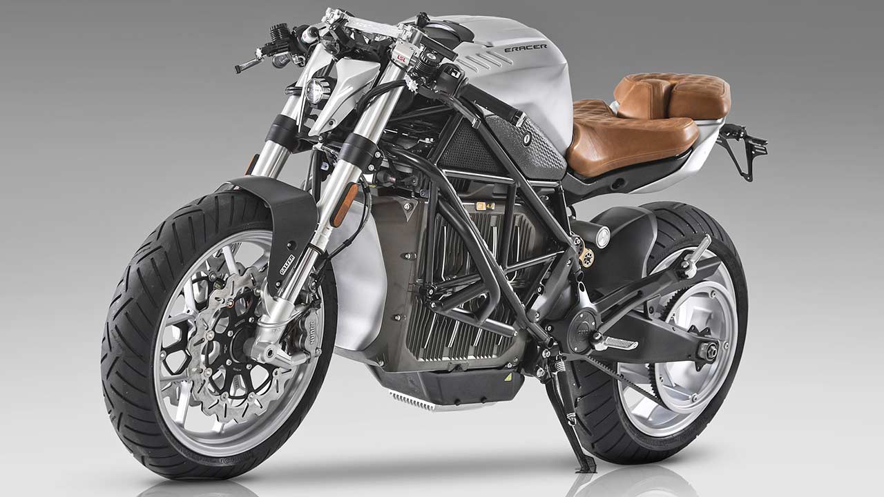 Scharfe E-Klinge: Die „Edge“ der italienischen Customizer von E-Racer Motorcycles auf Basis des Naked Bikes SR/F von Zero.