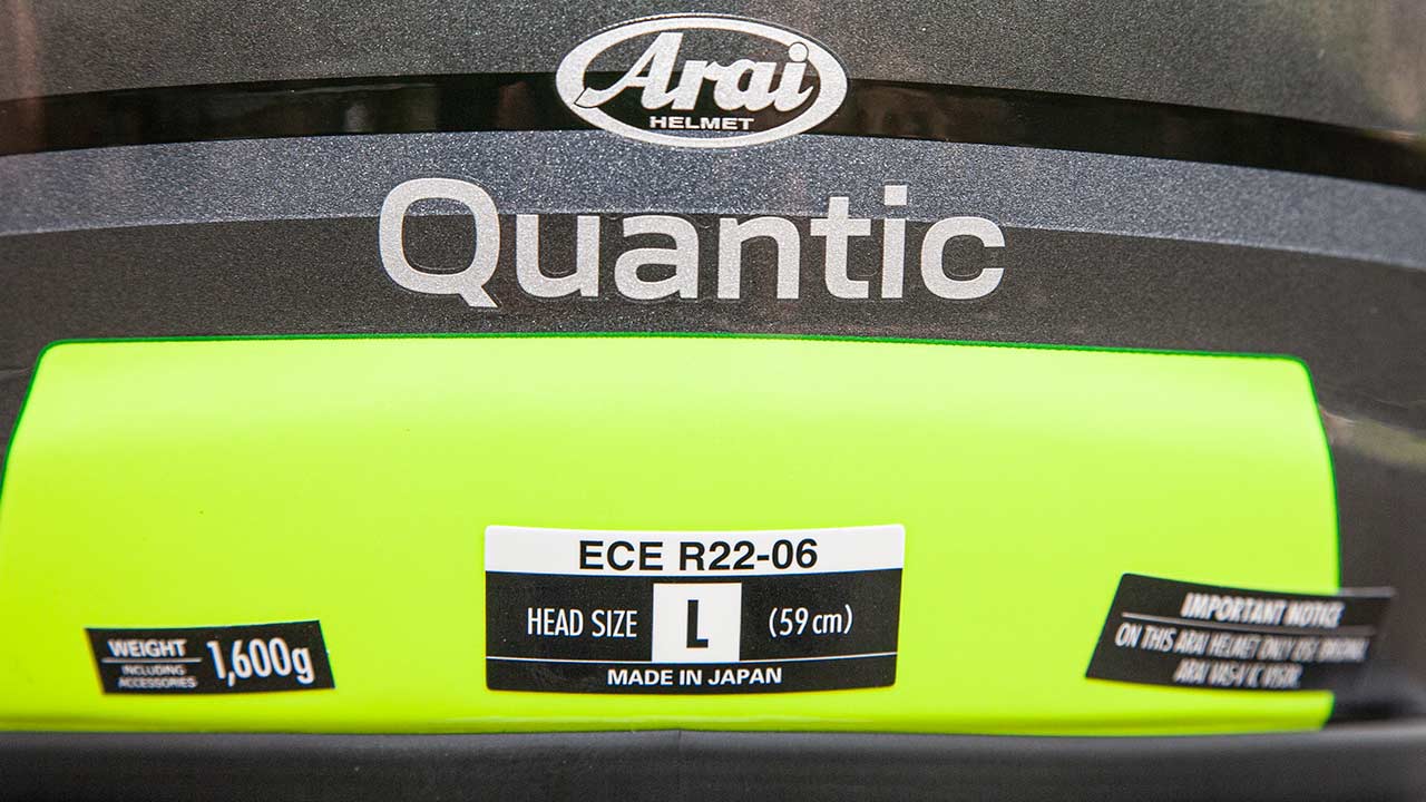 Der „Quantic“ ist als einer der ersten seiner Art nach der brandneuen Sicherheitsnorm ECE R22-06 zertifiziert.